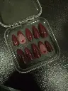 Red French tips