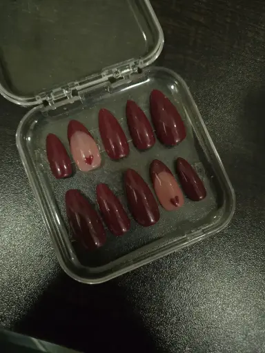 Red French tips